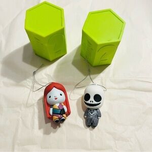 Nightmare Before Christmas Jack & Sally Ornaments